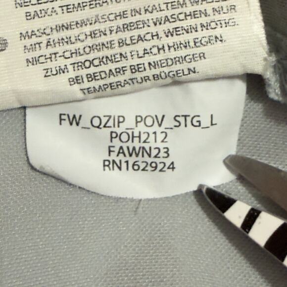 Bylt Basics Men's Elite Fairway Pullover Sweatshirt Large Gray Magnetic Snaps - Picture 12 of 13